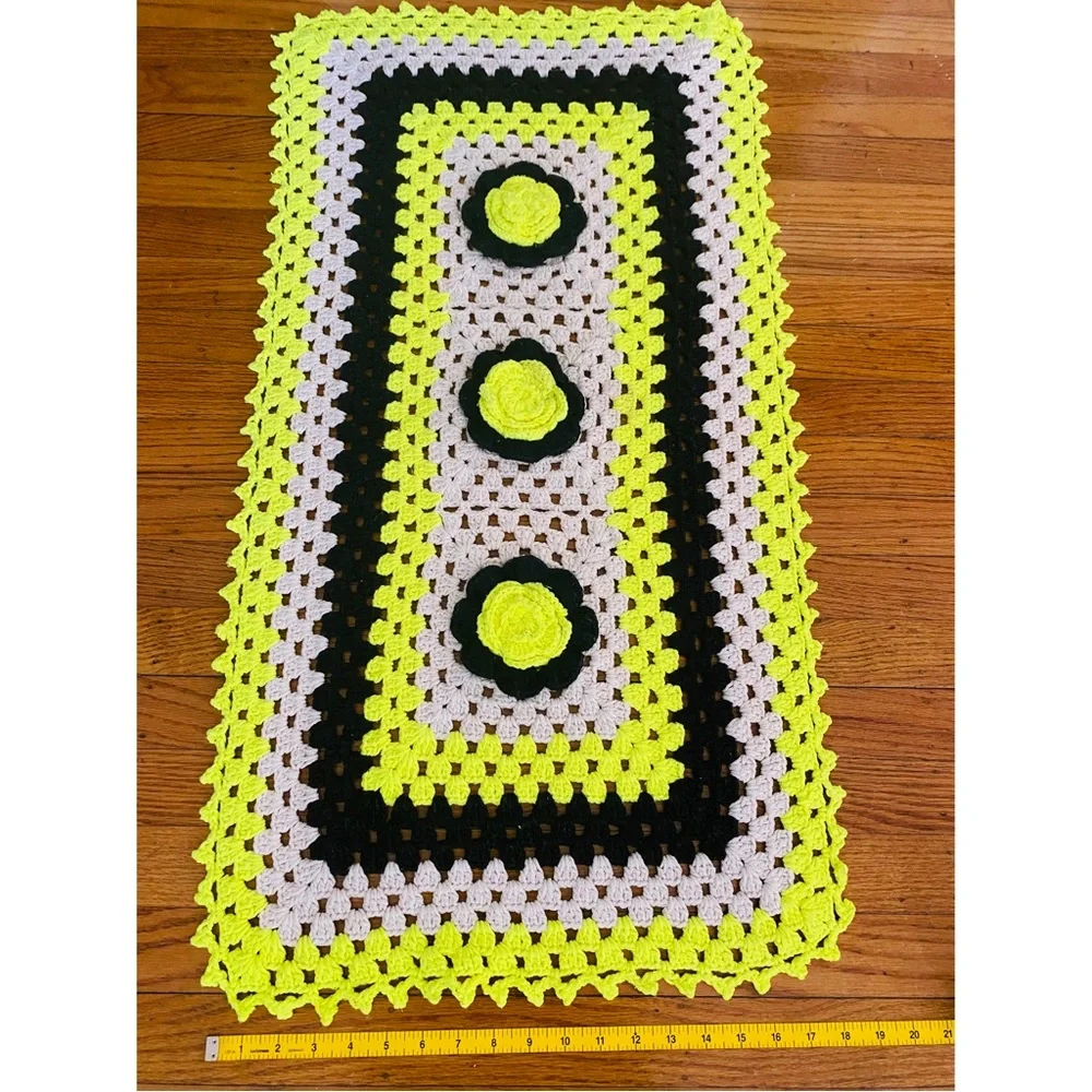 New Set of 3 Handmade Rug/Mat Crochet